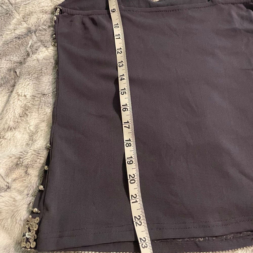 Vintage Beaded sequin embroidered top with adjustable straps , size S-M - Picture 10 of 12